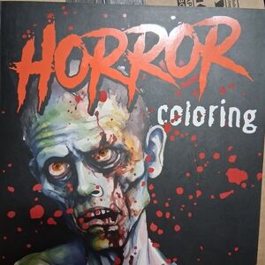 Horror Coloring Book with Vibrant Cover